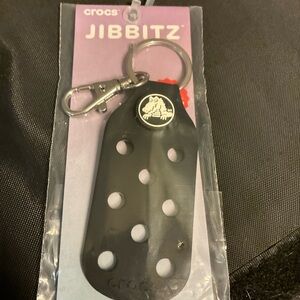 CROCS Black Jibbitz Keychain Accessory